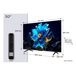 TCL P7K 50P7K tv 127 cm (50") 4K Ultra HD Smart TV Wifi Metallic 430 cd/m²