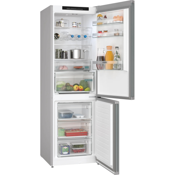 Siemens iQ300 KG36N2LCF koel-vriescombinatie Vrijstaand 321 l C Roestvrijstaal - Afbeelding 2