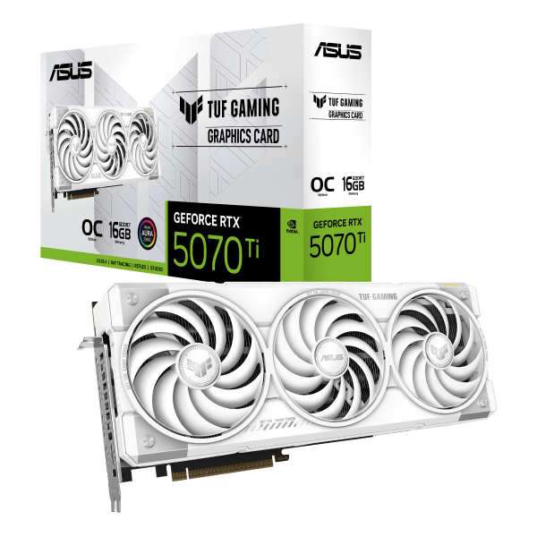 ASUS TUF Gaming TUF-RTX5070TI-O16G-WHITE-GAMING NVIDIA GeForce RTX 5070 Ti 16 GB GDDR7 - Afbeelding 10