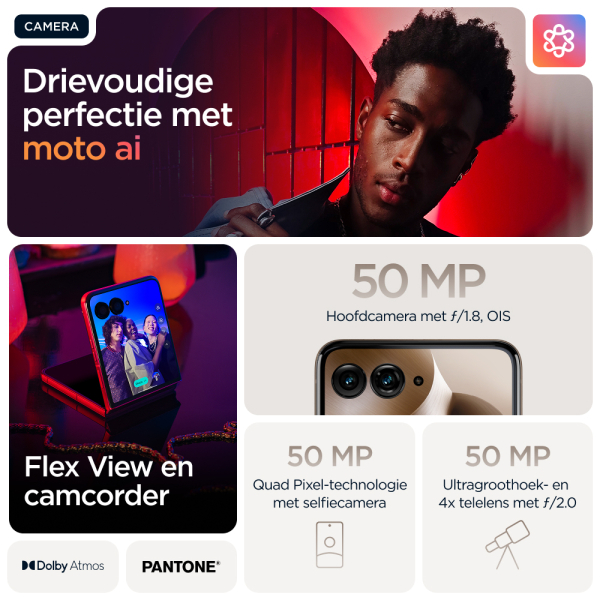 Motorola razr 60 ultra 17,7 cm (6.96") Dual SIM Android 15 5G USB Type-C 16 GB 512 GB 4700 mAh Hout - Afbeelding 4