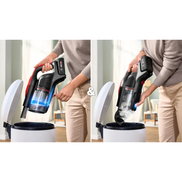 Bosch BCS1041PET steelstofzuiger & elektrische bezem Batterij/Accu Droog HEPA Zakloos 0,4 l 23,5 W Zwart, Rood 4 Ah - Afbeelding 12
