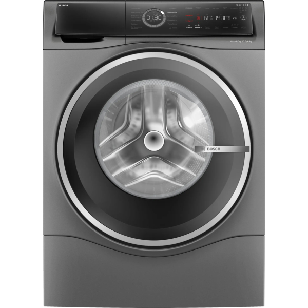 Bosch Serie 8 WNC254AS0 Was-droogcombinatie Vrijstaand Voorbelading Roestvrijstaal D