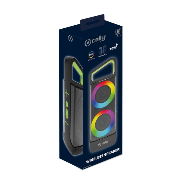 Celly GROOVERGBBK Draagbare & party speaker Zwart 10 W - Afbeelding 4