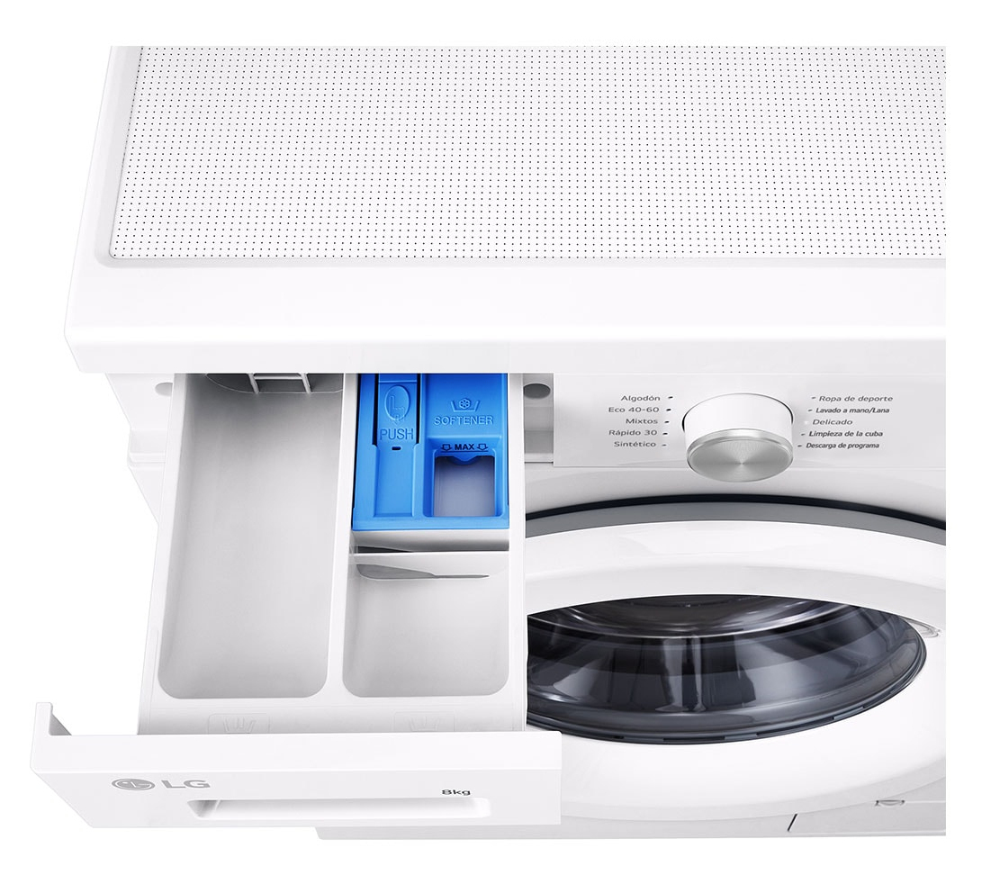 LG F4X1008NWH wasmachine Voorbelading 8 kg 1400 RPM Wit - Afbeelding 5