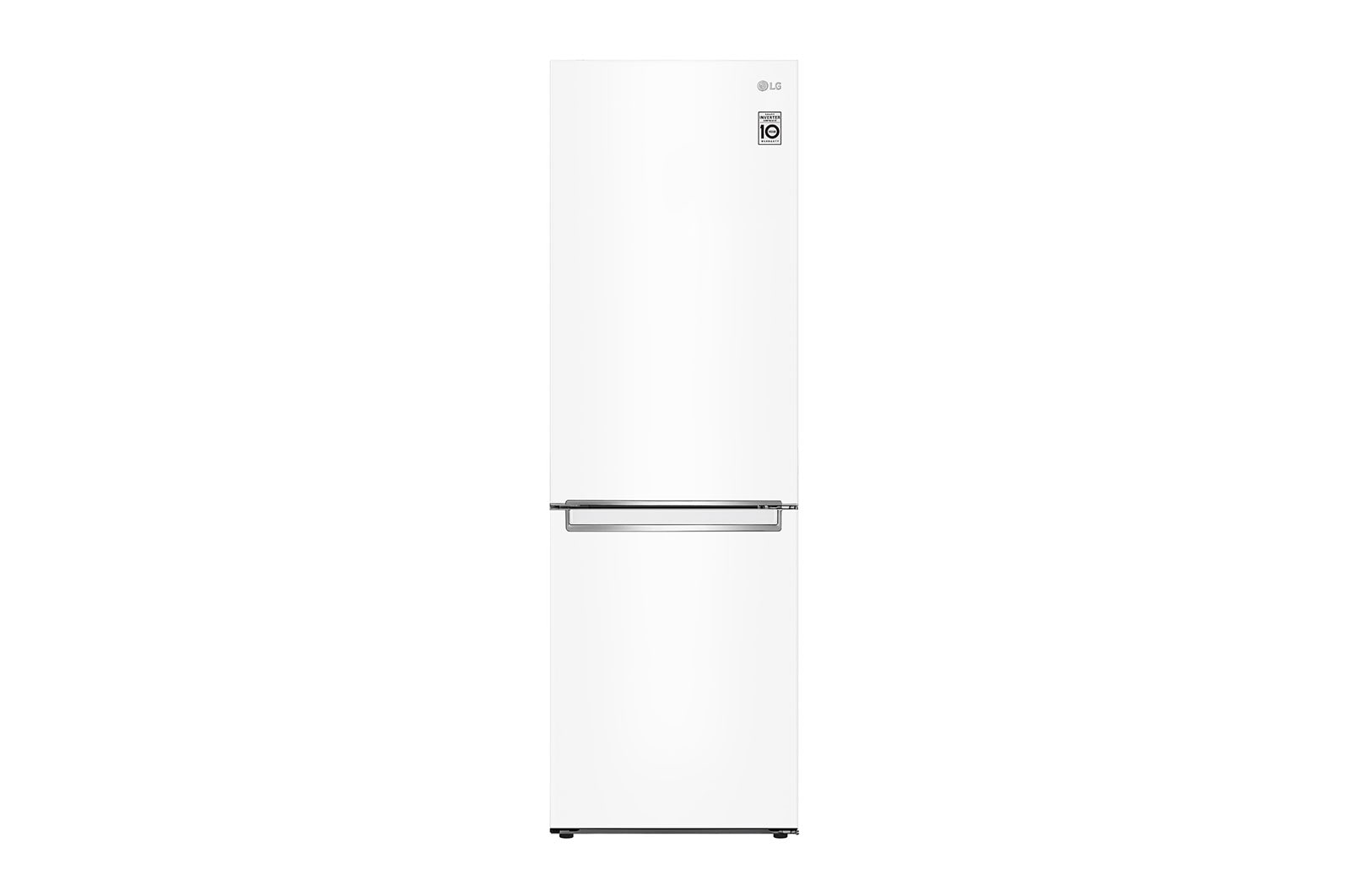LG GBB61SWJMN koel-vriescombinatie Vrijstaand 341 l E Wit afbeelding