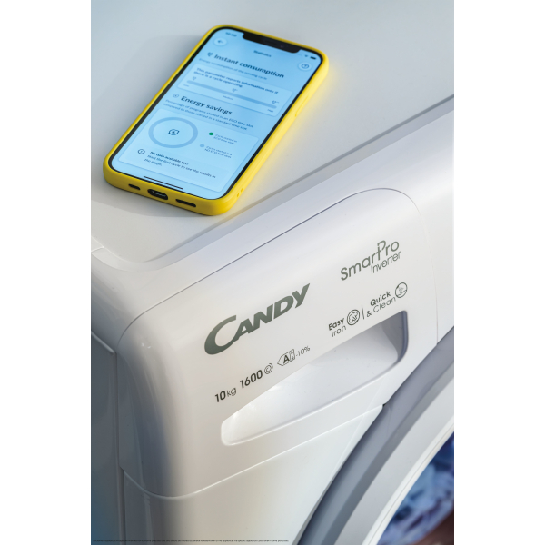 Candy Smart Pro Inverter CO 4104TWM/1-S wasmachine Voorbelading 10 kg 1400 RPM Wit - Afbeelding 22