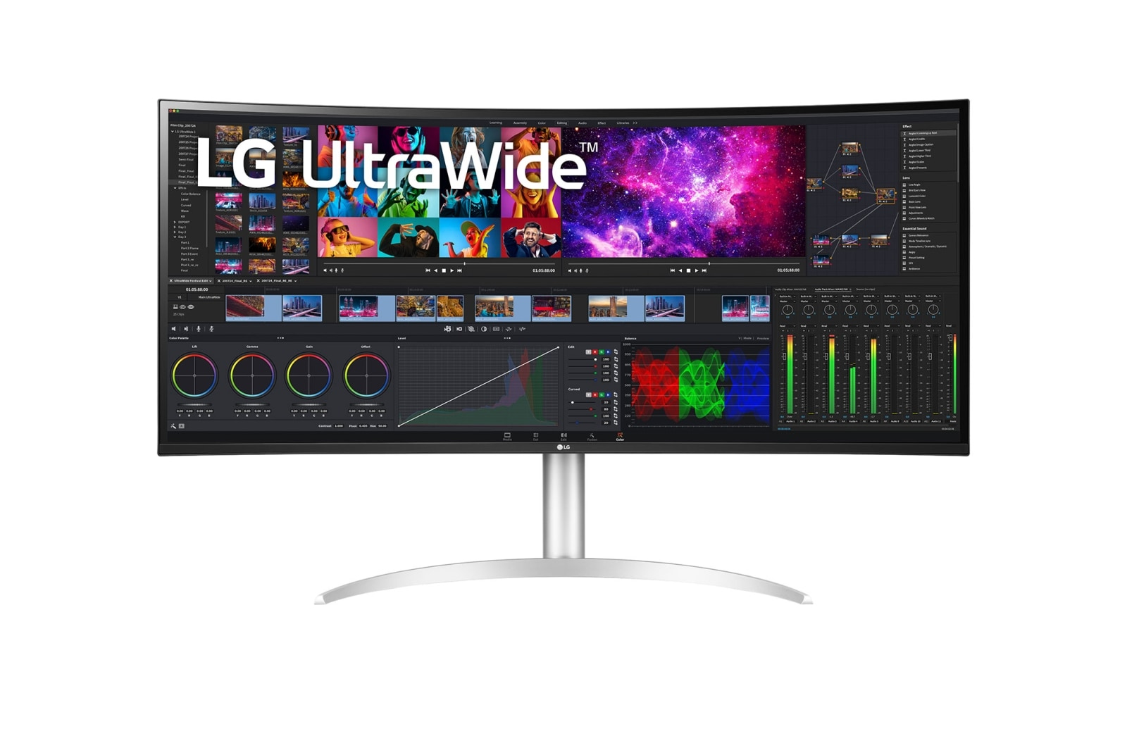 LG 40WP95C-W computer monitor 100,8 cm (39.7") 5120 x 2160 Pixels 5K Ultra HD Zwart afbeelding