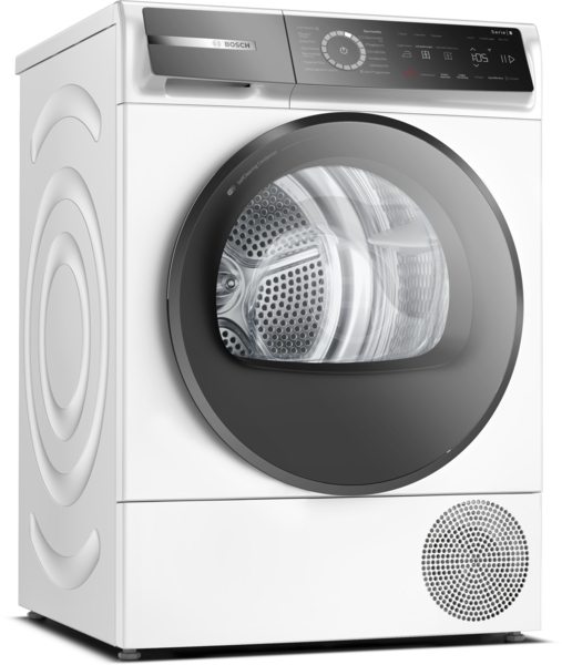 Bosch Serie 8 WQB246C40 wasdroger Vrijstaand Voorbelading 9 kg A+++ Wit afbeelding