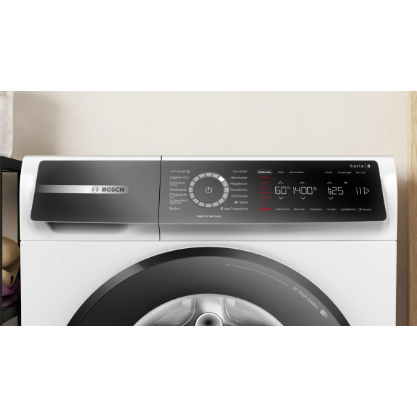 Bosch Serie 8 WGB244040 wasmachine Voorbelading 9 kg 1400 RPM Wit - Afbeelding 2