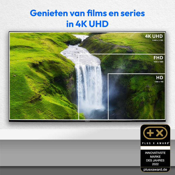 MEDION LIFE X16571 (MD 30924) 165,1 cm (65") 4K Ultra HD Smart TV Wifi Zwart 350 cd/m² - Afbeelding 2