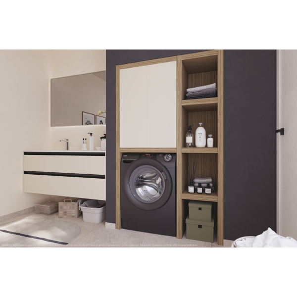 Candy RapidÓ RO6106DWMRR7/1-S wasmachine Voorbelading 10 kg 1600 RPM Antraciet - Afbeelding 11