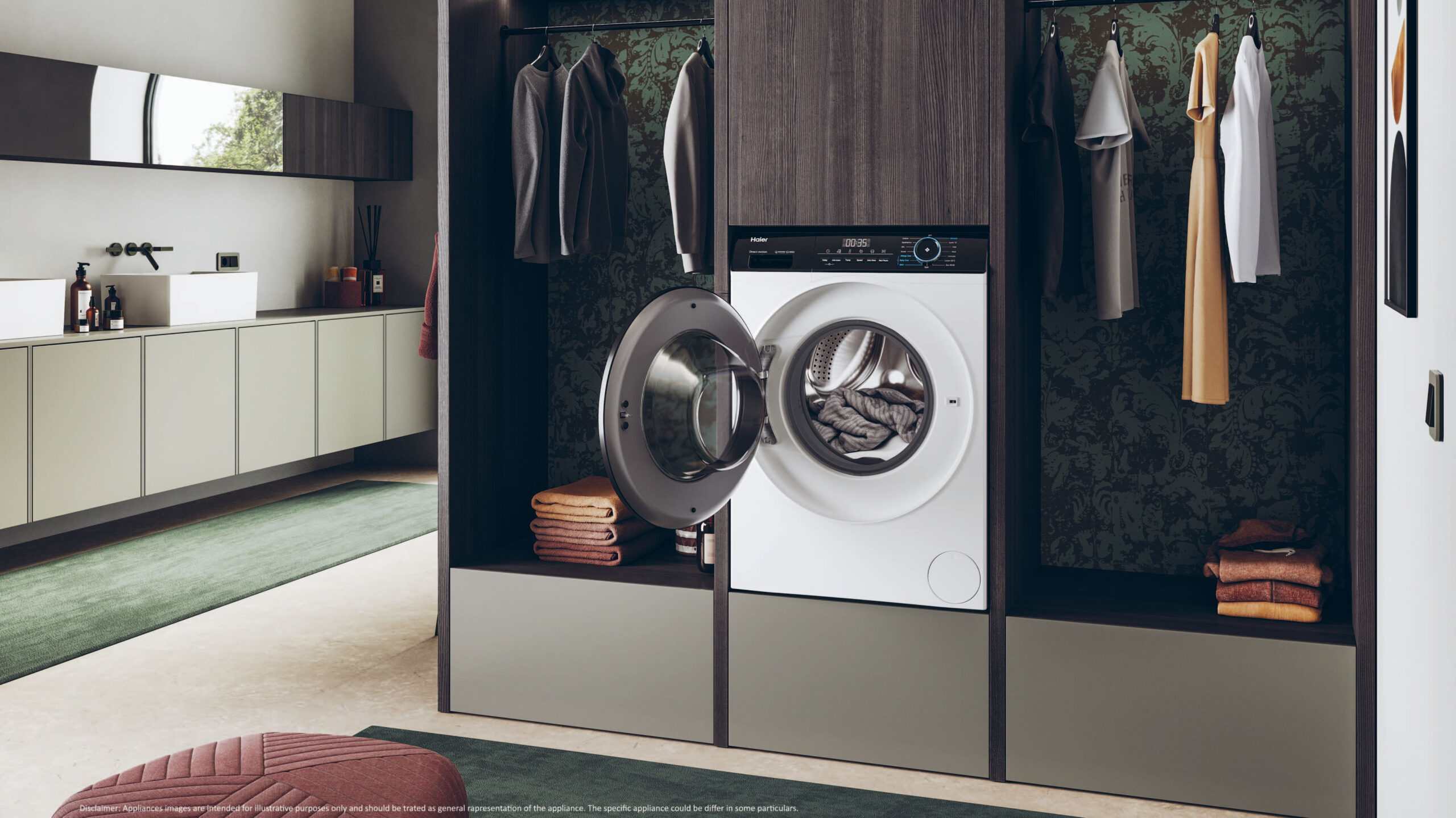 Haier I-Pro Series 3 HW90-B14939 wasmachine Voorbelading 9 kg 1400 RPM Wit - Afbeelding 11