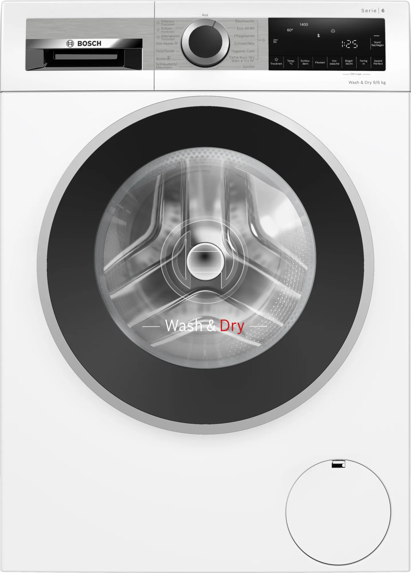 Bosch Serie 6 WNG24441 Was-droogcombinatie Vrijstaand Voorbelading Wit E afbeelding