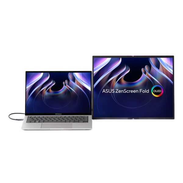 ASUS ZenScreen Fold OLED MQ17QH computer monitor 43,9 cm (17.3") 2560 x 1920 Pixels Quad HD Zilver - Afbeelding 3