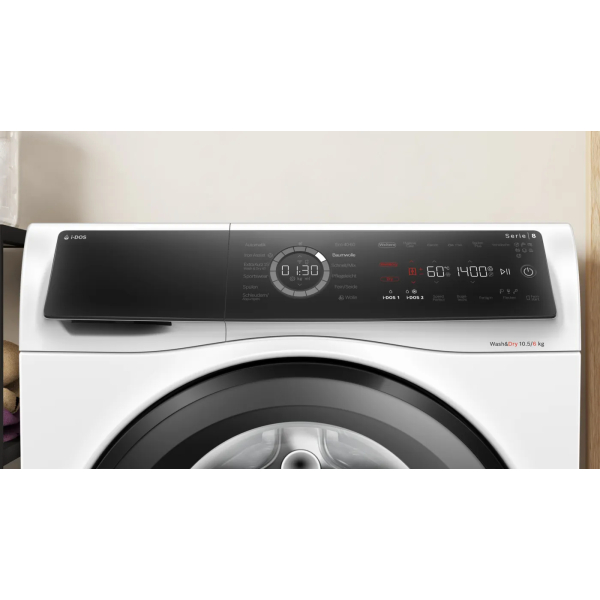 Bosch Serie 8 WNC254A40 Was-droogcombinatie Vrijstaand Voorbelading Wit D - Afbeelding 2