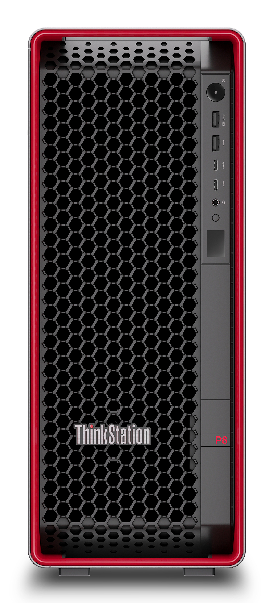 Lenovo ThinkStation P8 AMD Ryzen Threadripper PRO 7965WX 64 GB DDR5-SDRAM 2 TB SSD Windows 11 Pro Tower Workstation Zwart afbeelding