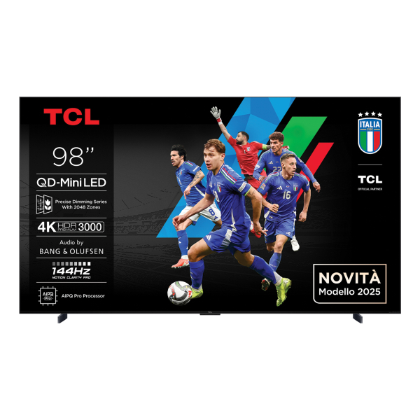 TCL 98C7K tv 2,49 m (98") 4K Ultra HD Smart TV Wifi Metallic 3000 cd/m²