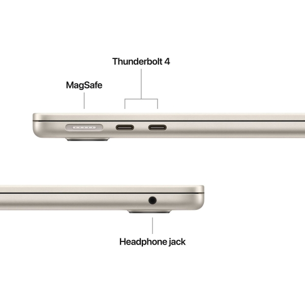 Apple MacBook Air 13-inch M4 (10 core CPU/8 core GPU) 16GB/256GB Sterrenlicht - Afbeelding 5