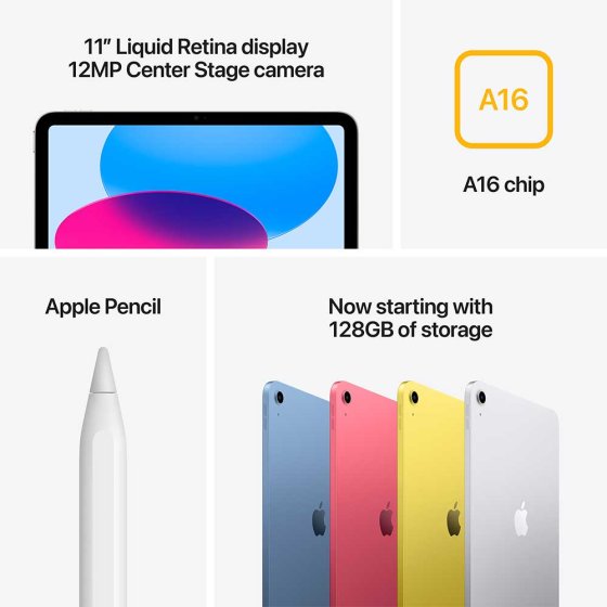 Apple iPad (2025) 11 inch 256GB Wifi + 5G Zilver - Afbeelding 2
