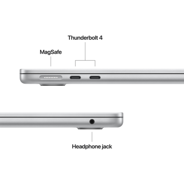 MacBook Air 13" Apple M4 10C CPU 10C GPU 24GB 512GB Zilver (2025) - Afbeelding 3