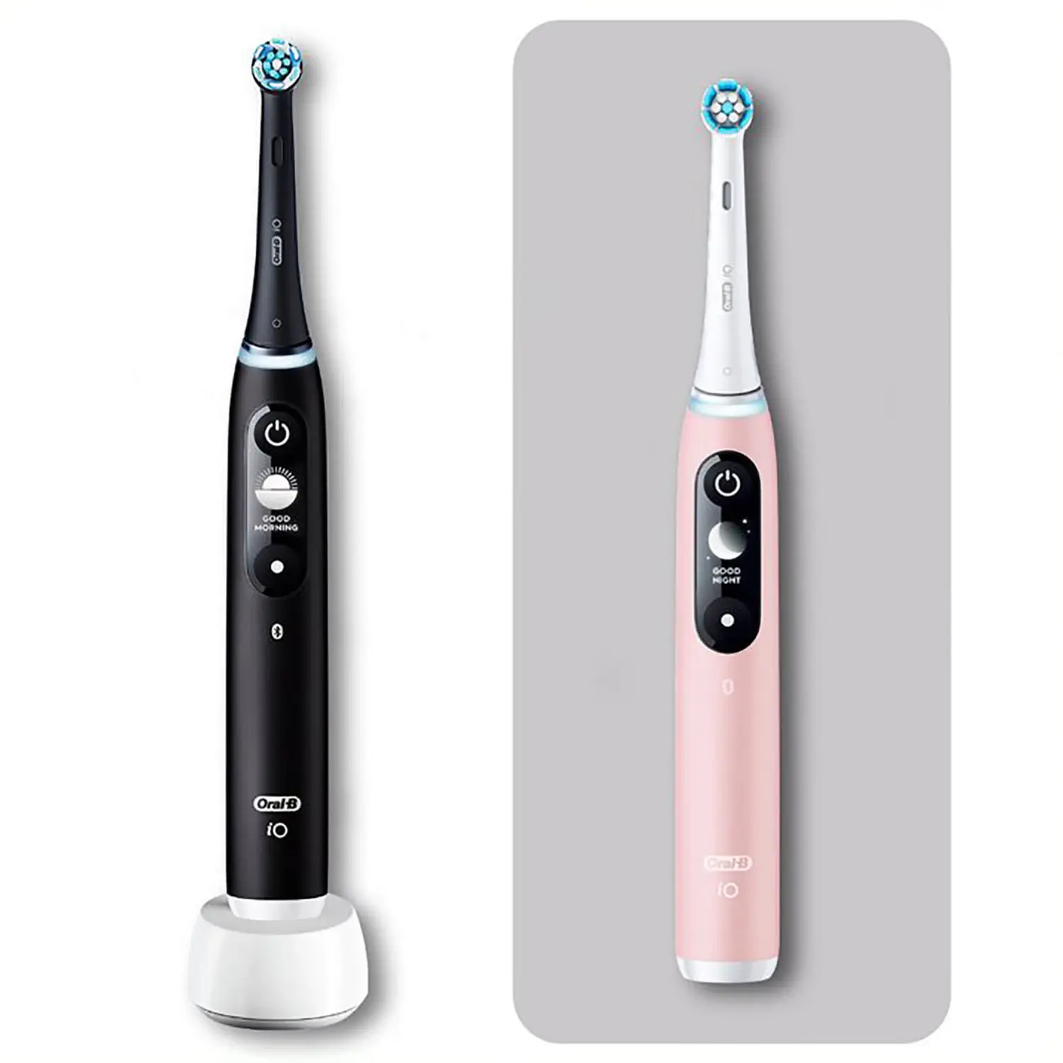 Oral-B iO Duo Volwassene Vibrerende tandenborstel Zwart, Roze afbeelding