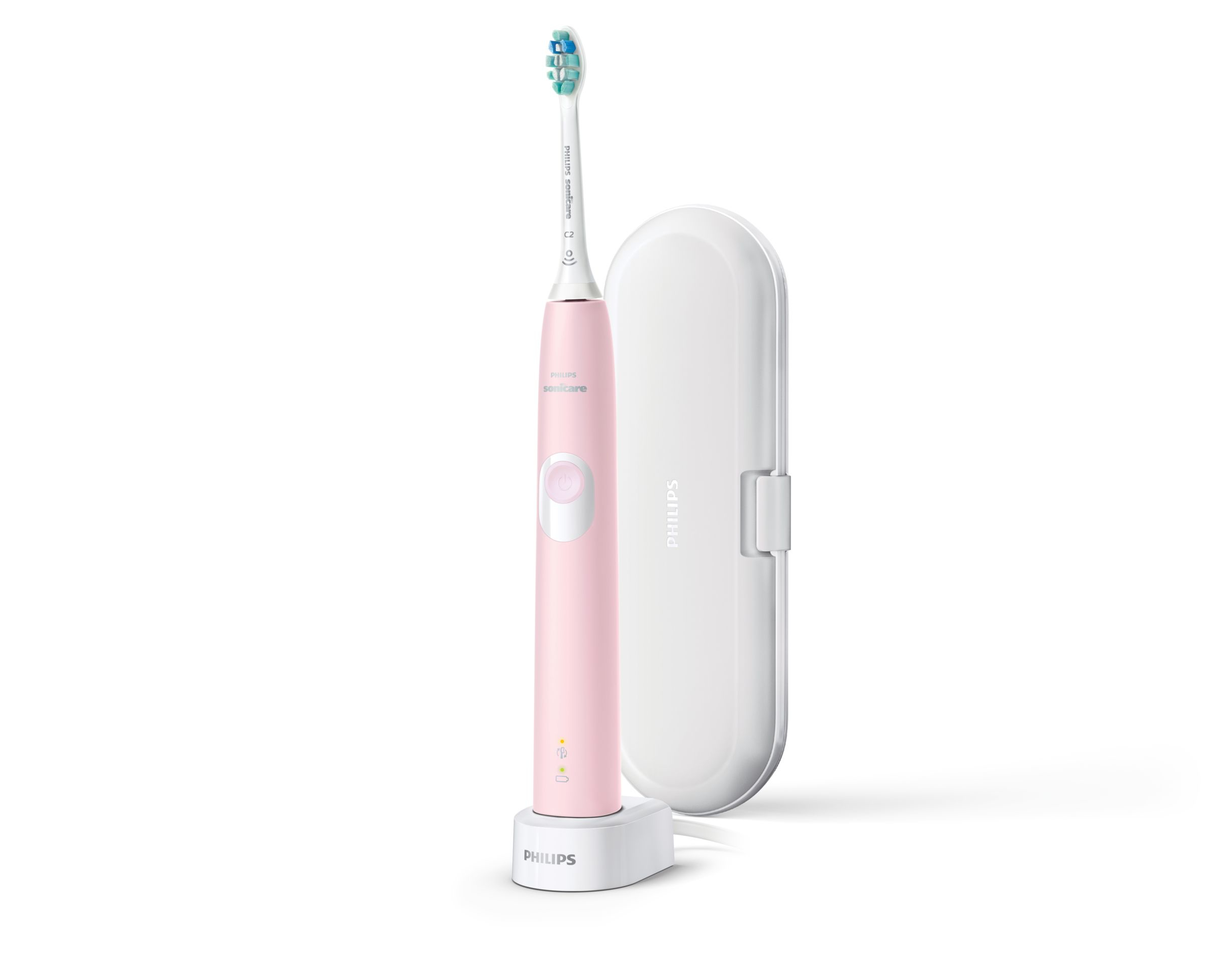 Philips 4300 series HX6806/03 elektrische tandenborstel Volwassene Sonische tandenborstel Roze afbeelding