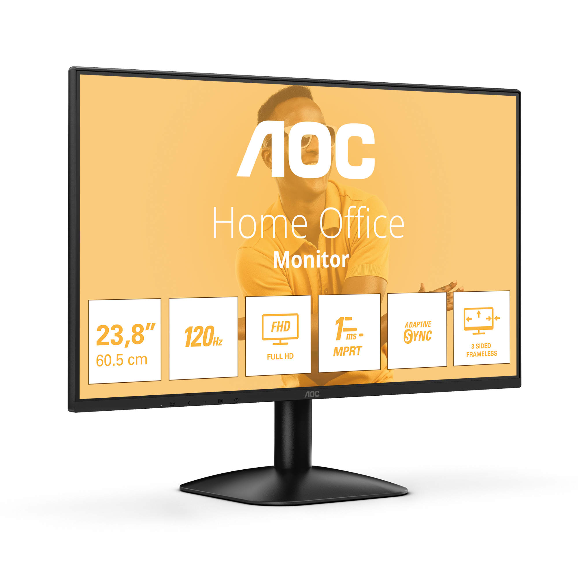 AOC 24B31H computer monitor 60,5 cm (23.8") 1920 x 1080 Pixels Full HD Zwart - Afbeelding 2