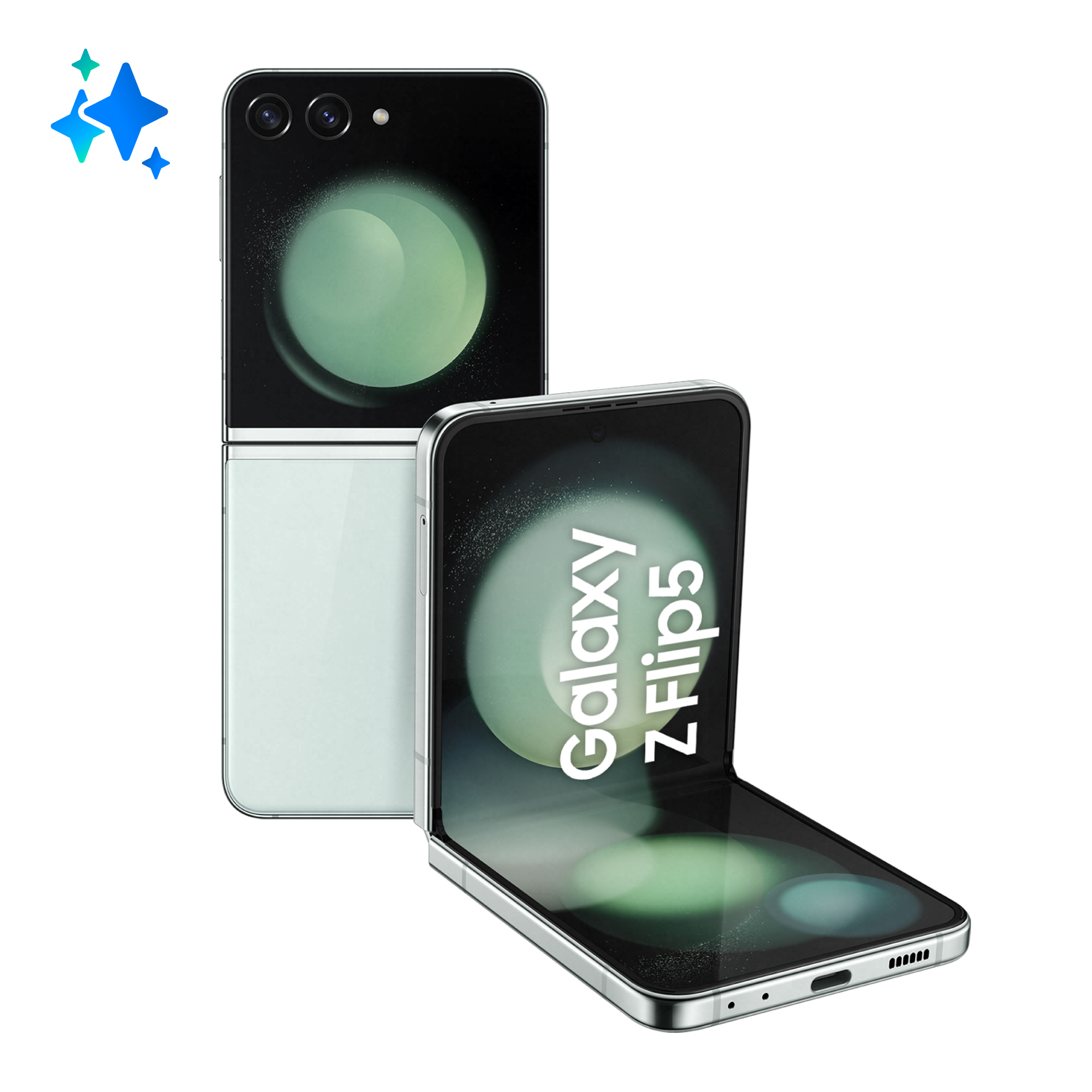 Samsung Galaxy Z Flip5 SM-F731B 17 cm (6.7") Dual SIM Android 13 5G USB Type-C 8 GB 256 GB 3700 mAh Muntkleur afbeelding