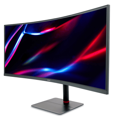 Acer Nitro XV5 XV345CURXbmiipphx computer monitor 86,4 cm (34") 3440 x 1440 Pixels UltraWide Quad HD LCD Zwart afbeelding