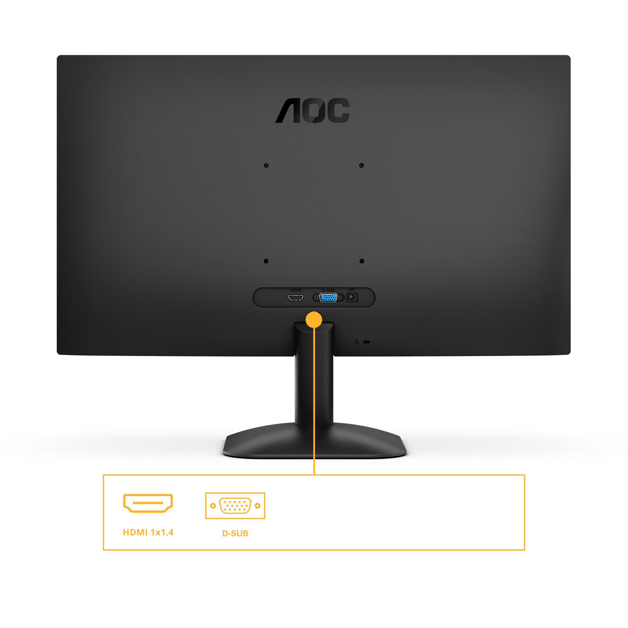 AOC 24B31H computer monitor 60,5 cm (23.8") 1920 x 1080 Pixels Full HD Zwart - Afbeelding 3