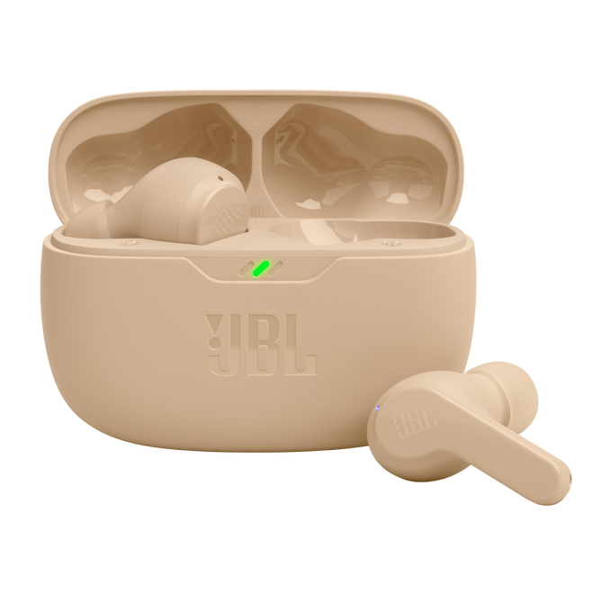 JBL Wave Beam Headset True Wireless Stereo (TWS) In-ear Gesprekken/Muziek/Sport/Elke dag Bluetooth Beige afbeelding