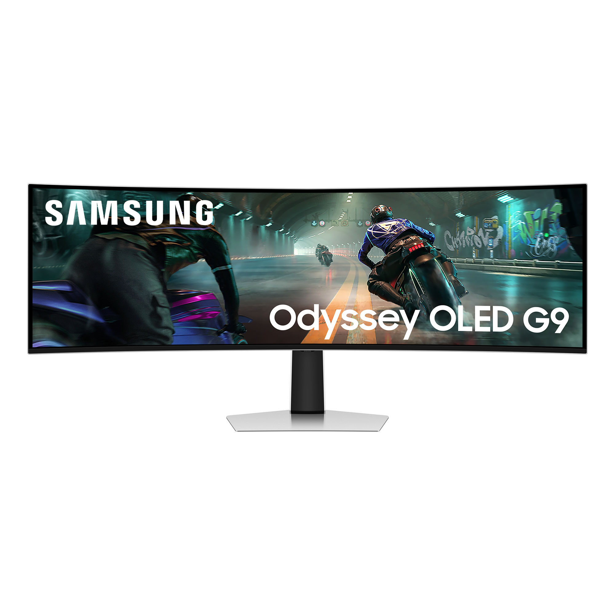 Samsung S49DG910SU computer monitor 124,5 cm (49") 5120 x 1440 Pixels Dual QHD OLED Zilver afbeelding