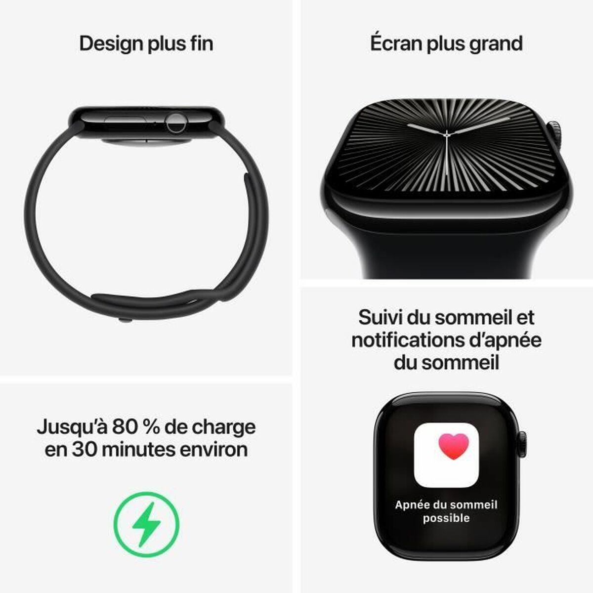 Smartwatch Apple Series 10 GPS 46 mm Zwart - Afbeelding 3
