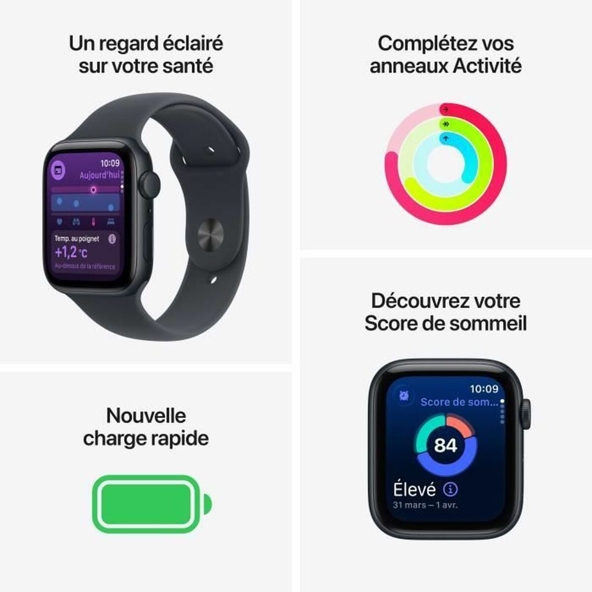 Smartwatch Apple Zwart Ø 44 mm - Afbeelding 3