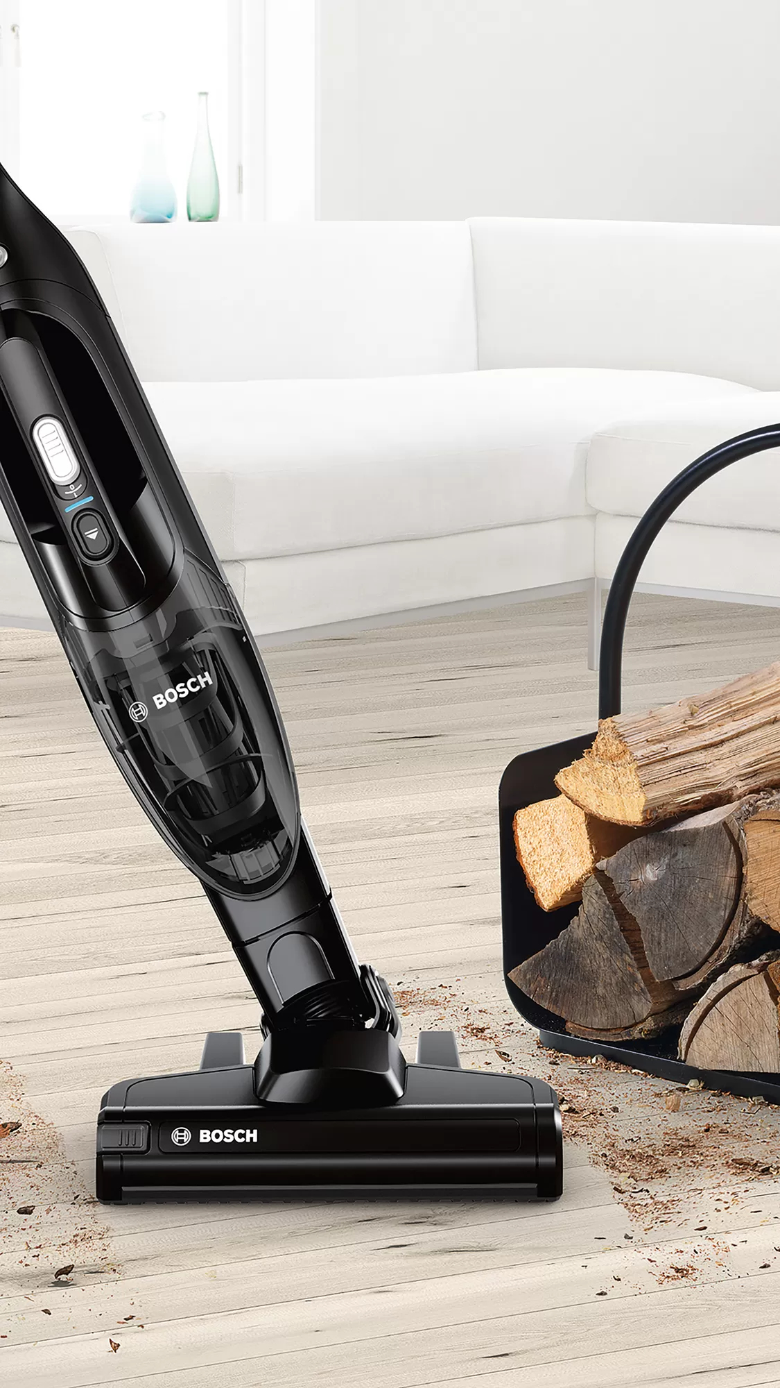 Bosch Serie 2 BCHF216B steelstofzuiger & elektrische bezem Batterij/Accu Droog Cyclonisch Zakloos 0,4 l 145 W Zwart - Afbeelding 6