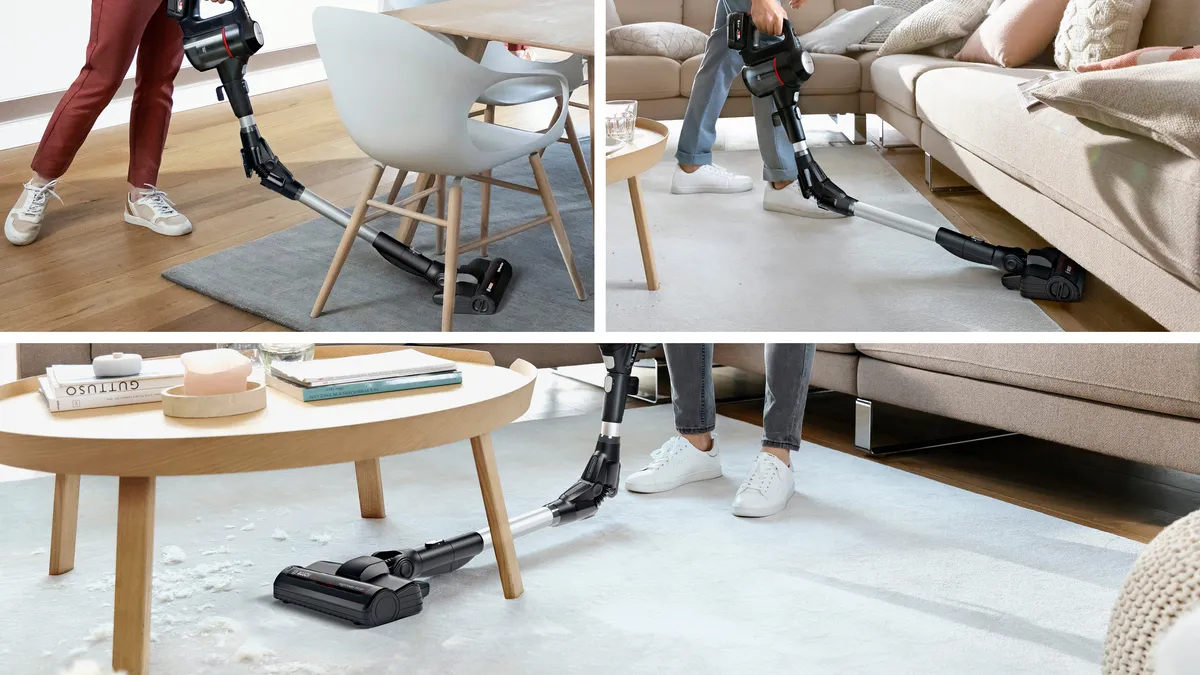 Bosch BSS715FRSH steelstofzuiger & elektrische bezem 2-in-1-steelstofzuiger Batterij/Accu Droog Zakloos 0,3 l Zwart, Zilver 5 Ah - Afbeelding 6