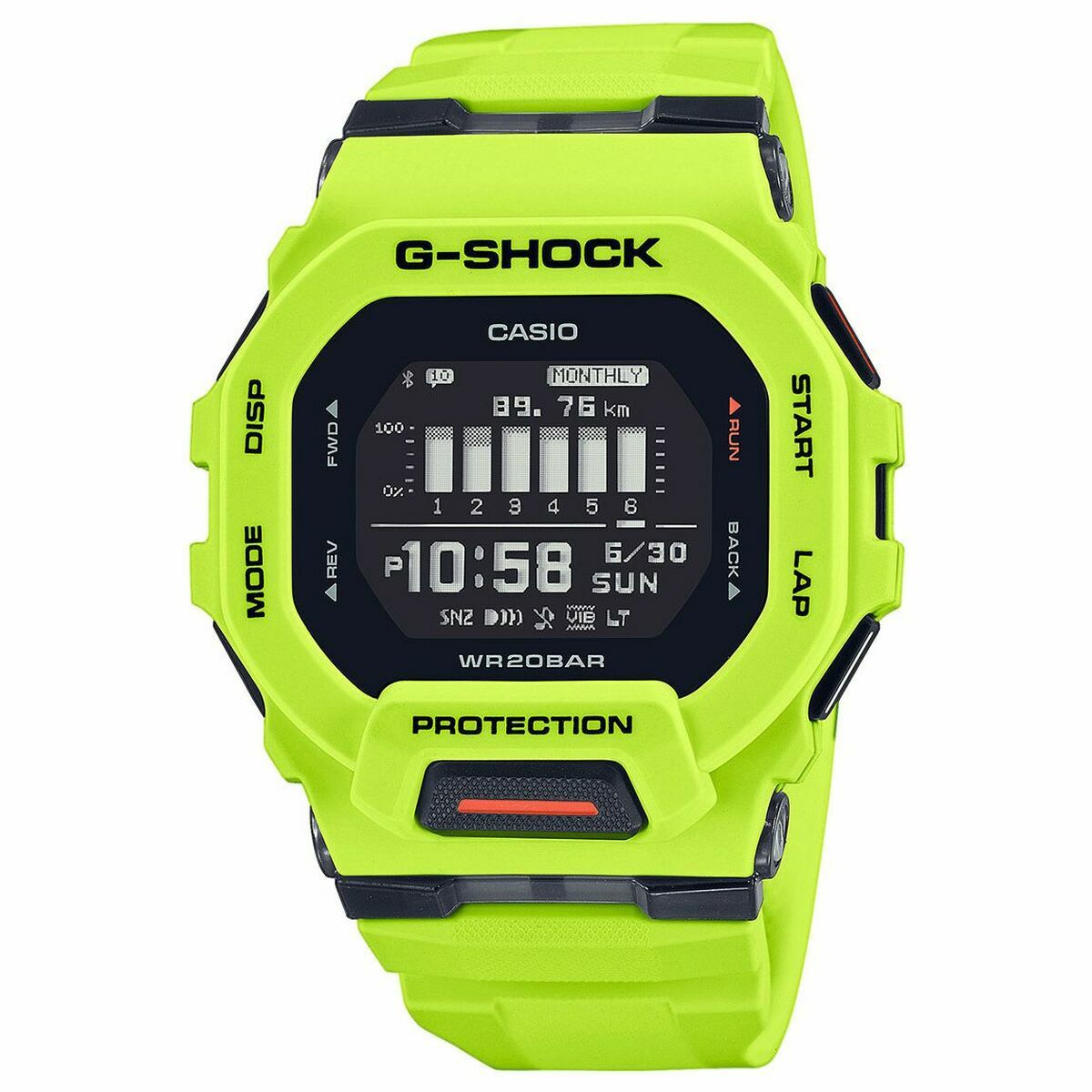 Smartwatch Casio G-SQUAD STEP TRACKER BLUETOOTH® Zwart afbeelding