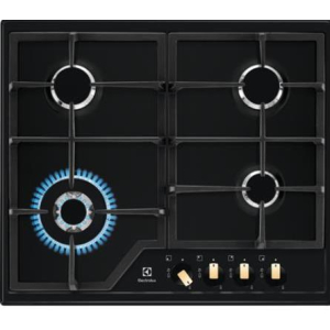 Electrolux EGS6436RK Zwart Ingebouwd Gaskookplaat 4 zone(s)