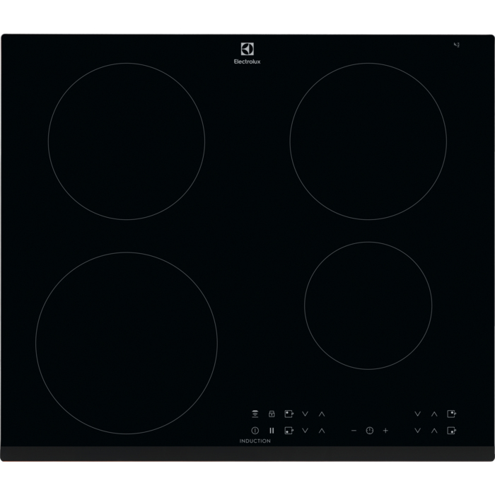 Electrolux LIR60430 Zwart Ingebouwd 60 cm Inductiekookplaat zones 4 zone(s)