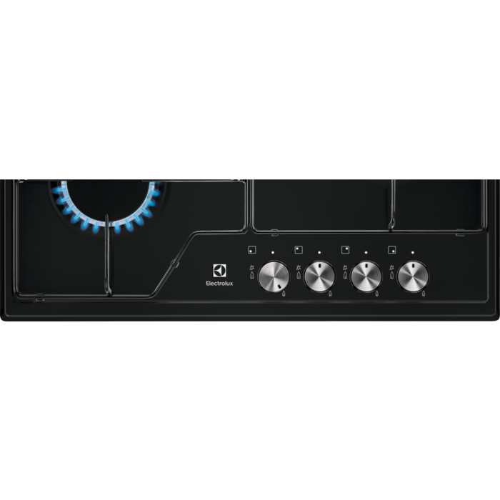 Electrolux EGS6424K Zwart Ingebouwd 60 cm Gaskookplaat 4 zone(s) - Afbeelding 2