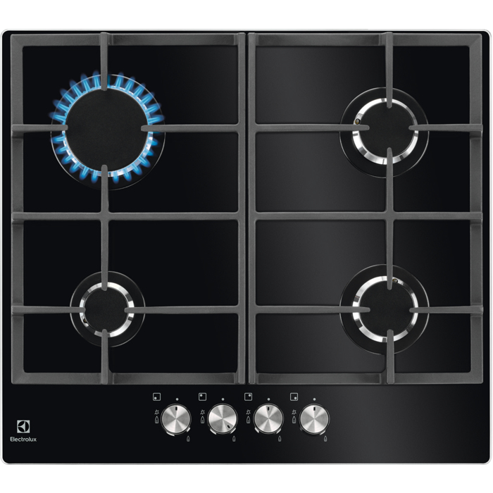 Electrolux KGG6426K Zwart Ingebouwd 56 cm Gaskookplaat 4 zone(s)
