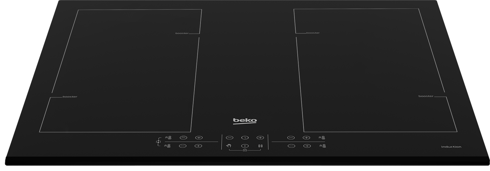 Beko HII64206F2MT Zwart Ingebouwd 60 cm Inductiekookplaat zones 4 zone(s) - Afbeelding 3