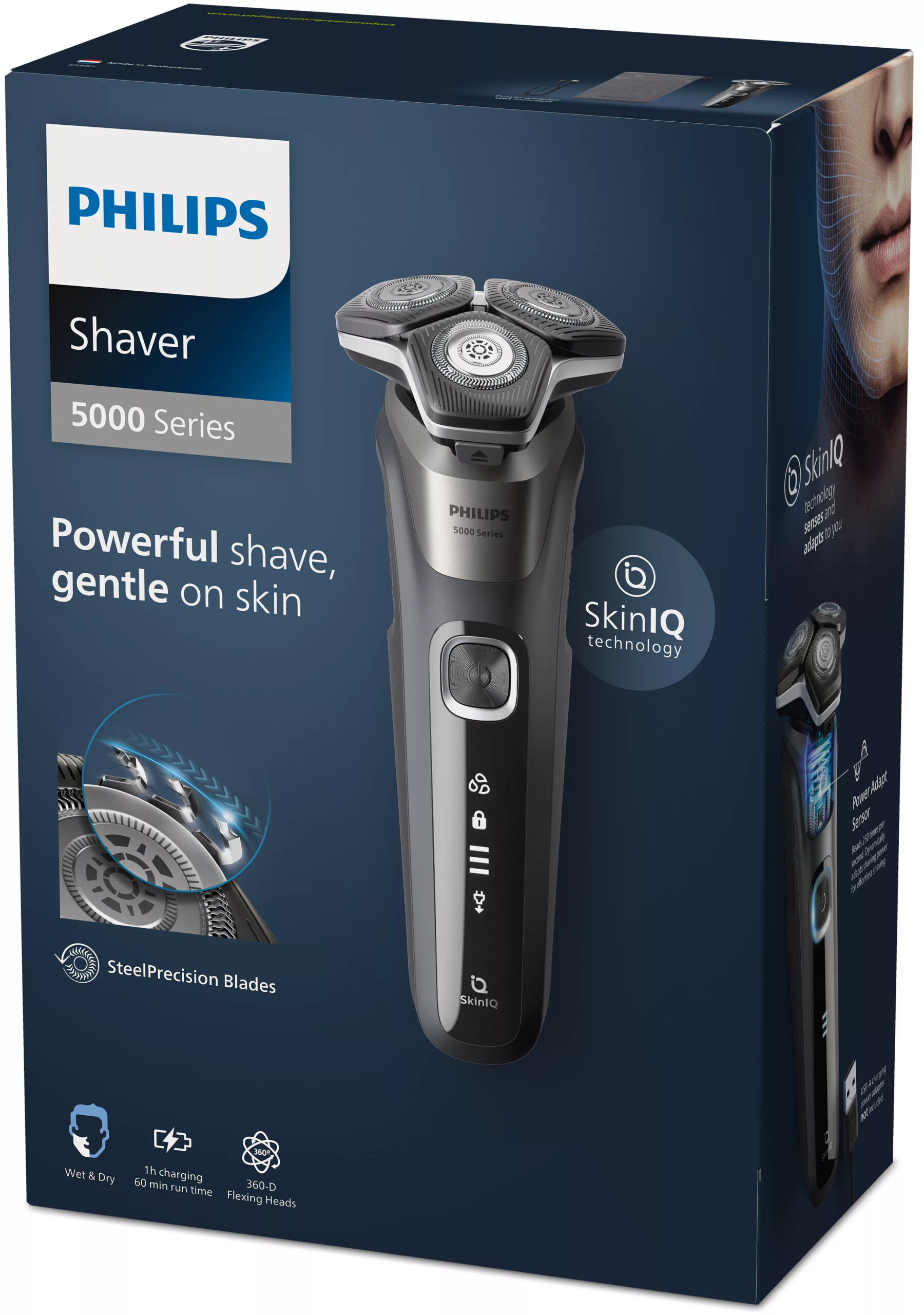 Philips SHAVER Series 5000 S5887/10 Elektrisch scheerapparaat voor nat en droog scheren - Afbeelding 2