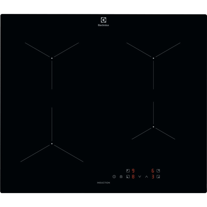 Electrolux LIL61424C Zwart Ingebouwd 60 cm Inductiekookplaat zones 4 zone(s)