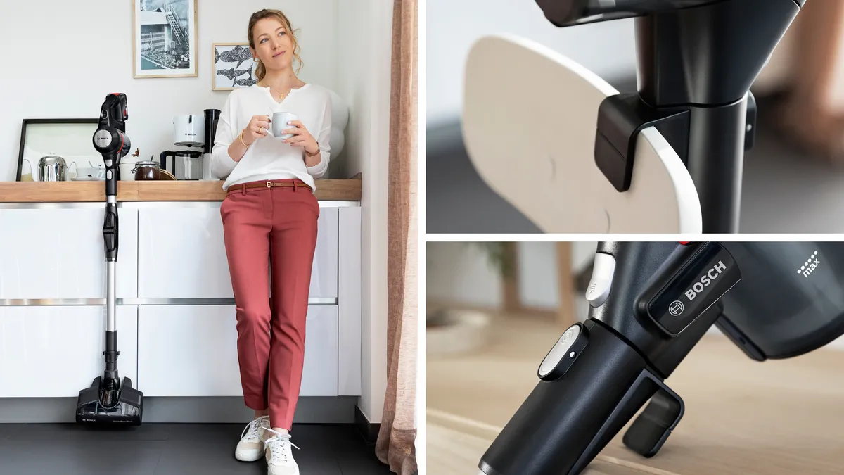 Bosch BSS715FRSH steelstofzuiger & elektrische bezem 2-in-1-steelstofzuiger Batterij/Accu Droog Zakloos 0,3 l Zwart, Zilver 5 Ah - Afbeelding 7