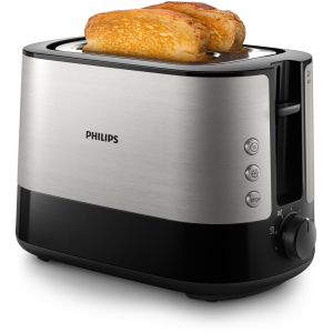 Philips Viva Collection HD2635/90 broodrooster 7 2 snede(n) Zwart, Titanium
