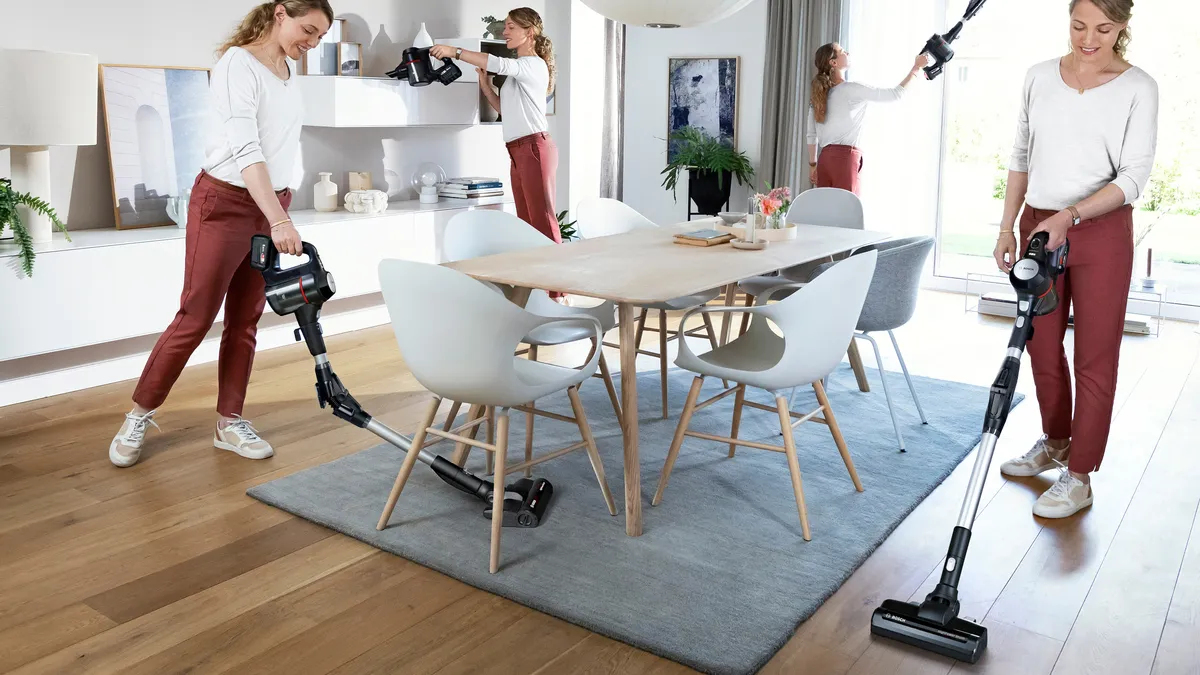 Bosch BSS715FRSH steelstofzuiger & elektrische bezem 2-in-1-steelstofzuiger Batterij/Accu Droog Zakloos 0,3 l Zwart, Zilver 5 Ah - Afbeelding 9