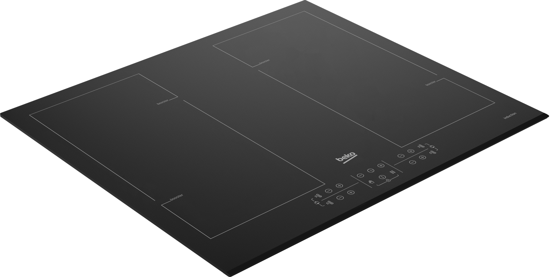 Beko HII64206F2MT Zwart Ingebouwd 60 cm Inductiekookplaat zones 4 zone(s) - Afbeelding 2