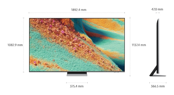 Samsung Neo QE85QN85FAUXXH tv 2,16 m (85") 4K Ultra HD Smart TV Wifi Zilver - Afbeelding 3