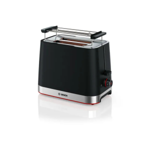 Bosch TAT4M223 broodrooster 4 2 snede(n) 950 W Zwart, Roestvrijstaal